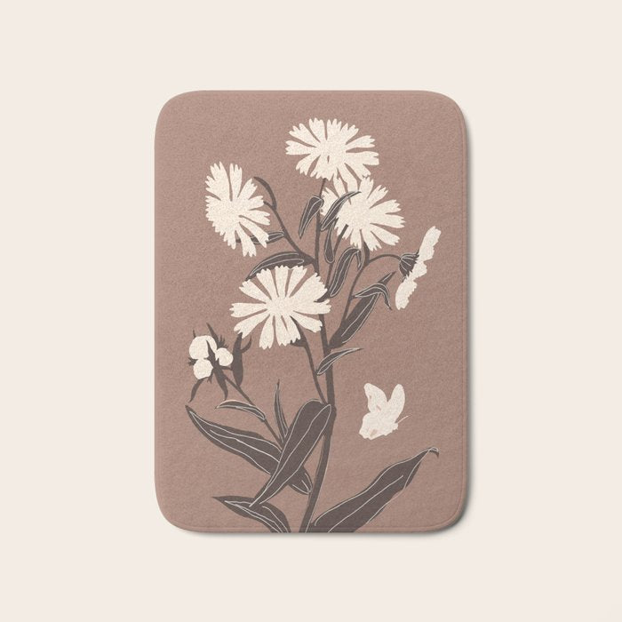 Abstract Flowers 16 Bath Mat Gallery Image 1