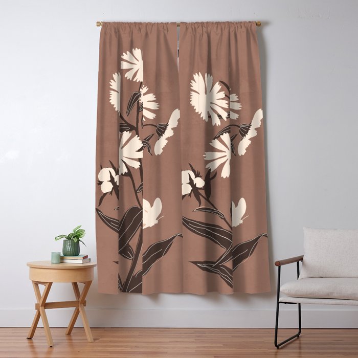 Abstract Flowers 16 Window Curtain Gallery Image 5