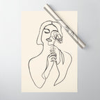 Minimalist Abstract Woman I Wrapping Paper Gallery Image 1