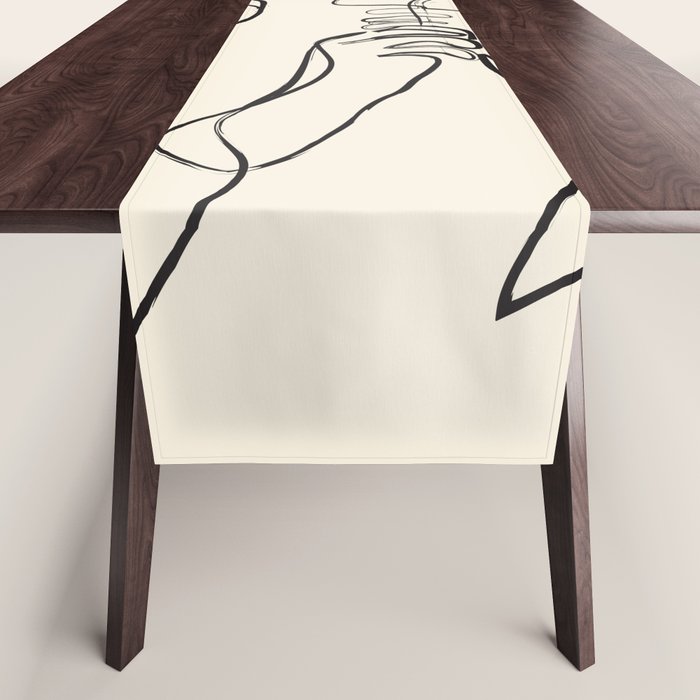Minimalist Abstract Woman I Table Runner Gallery Image 1