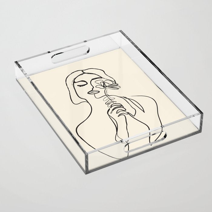 Minimalist Abstract Woman I Acrylic Tray Gallery Image 1