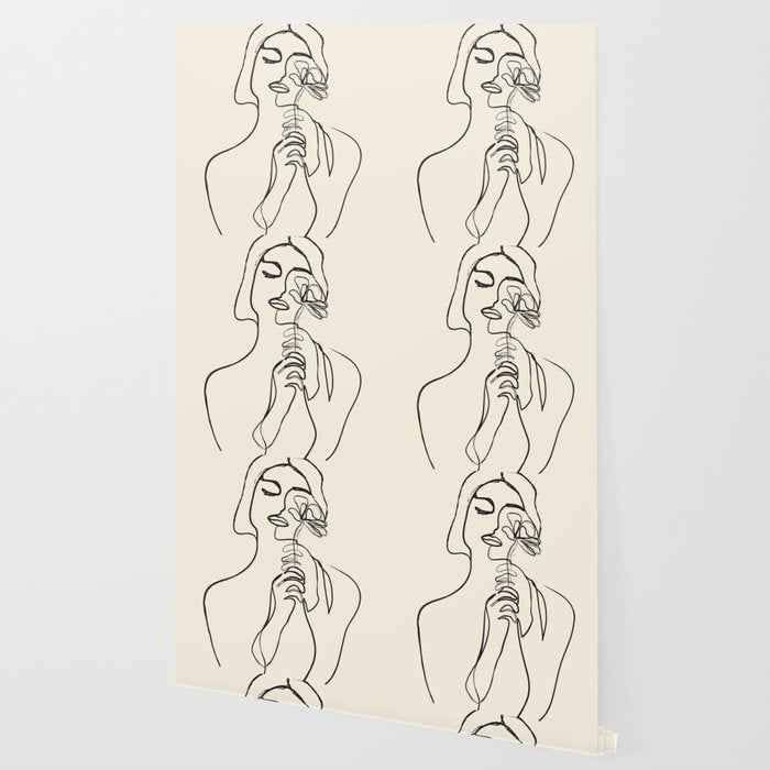Minimalist Abstract Woman I Wallpaper Gallery Image 2
