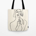 Minimalist Abstract Woman I Tote Bag Gallery Image 1