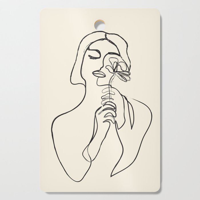 Minimalist Abstract Woman I Cutting Board Gallery Image 1