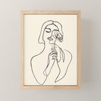Minimalist Abstract Woman I Mini Art Print Gallery Image 1