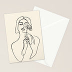 Minimalist Abstract Woman I Stationery Card Gallery Image 2