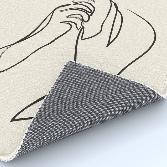 Minimalist Abstract Woman I Rug Gallery Image 4