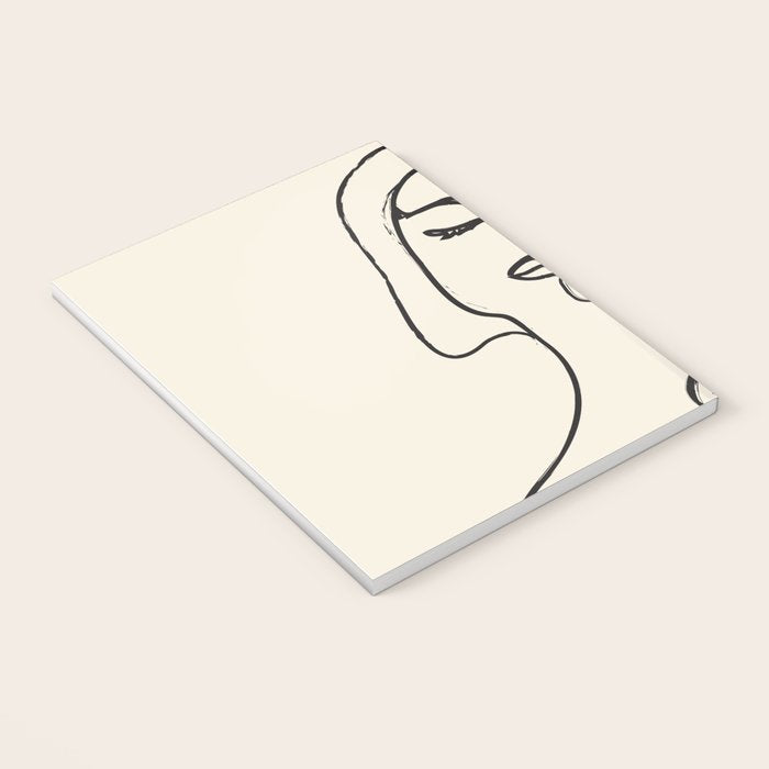 Minimalist Abstract Woman I Notebook Gallery Image 3