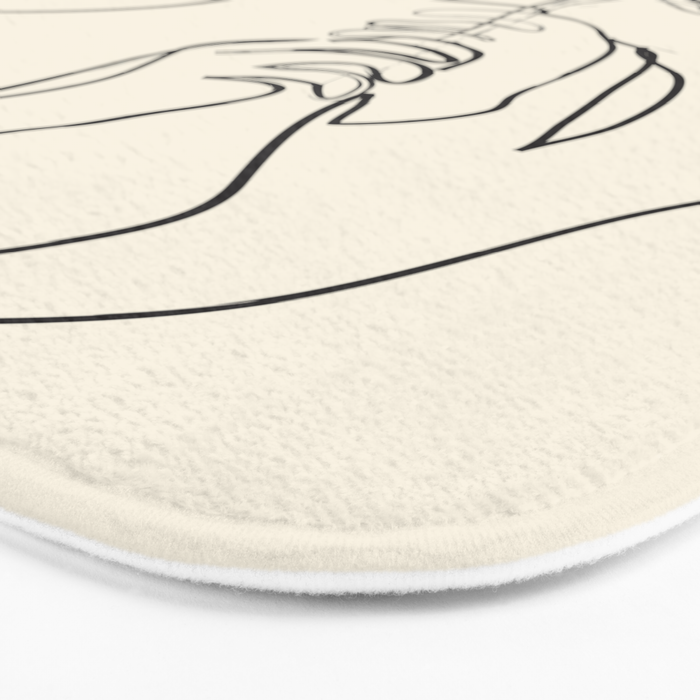 Minimalist Abstract Woman I Bath Mat Gallery Image 3