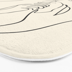 Minimalist Abstract Woman I Bath Mat Gallery Image 3