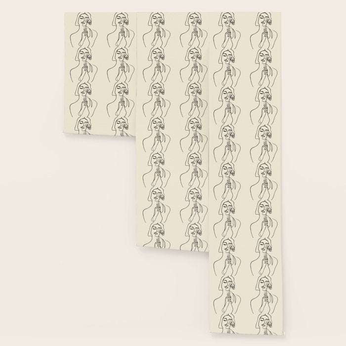 Minimalist Abstract Woman I Wallpaper Gallery Image 3