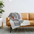 mid-century arch  Throw Blanket Gallery Image 1