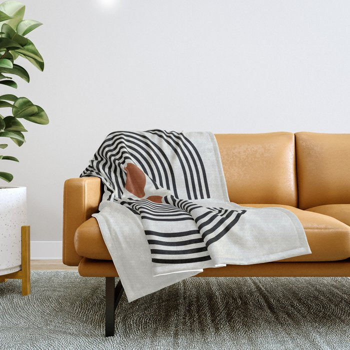 mid-century arch  Throw Blanket Gallery Image 1