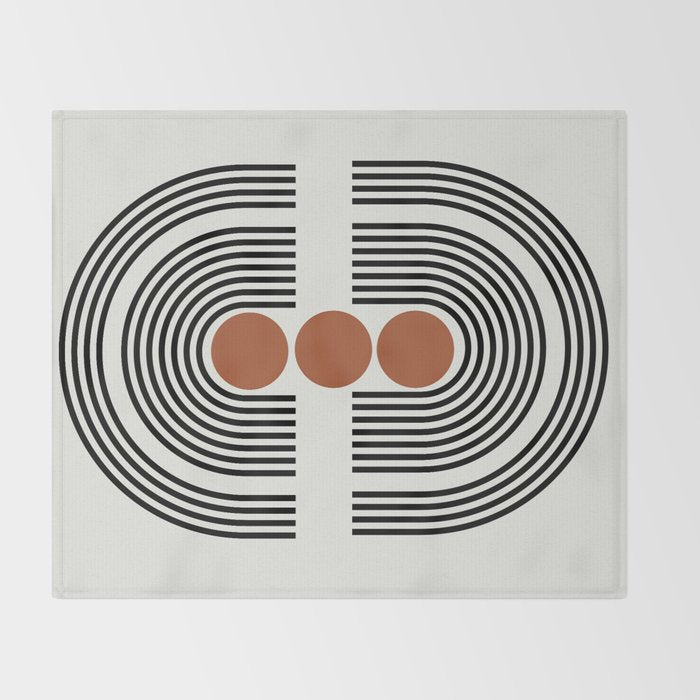 mid-century arch  Throw Blanket Gallery Image 2