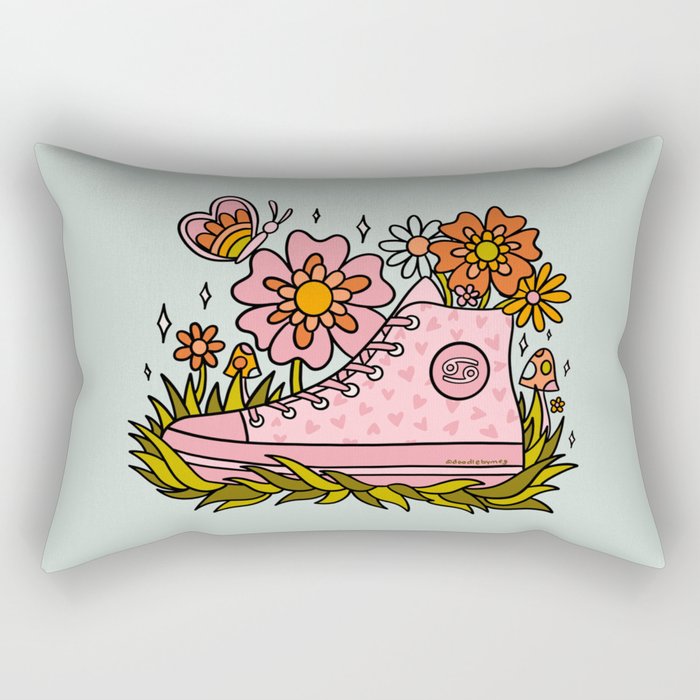 Cancer Zodiac Sneaker Rectangular Pillow Gallery Image 1