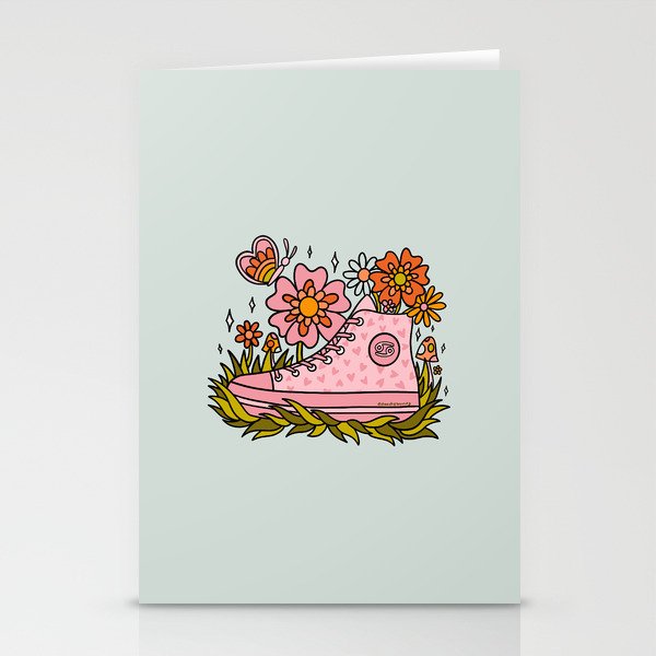 Cancer Zodiac Sneaker Stationery Card Gallery Image 2