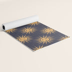 Freckled Suns - blue and gold Yoga Mat Gallery Image 2