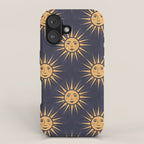 Freckled Suns - blue and gold iPhone Case Gallery Image 1