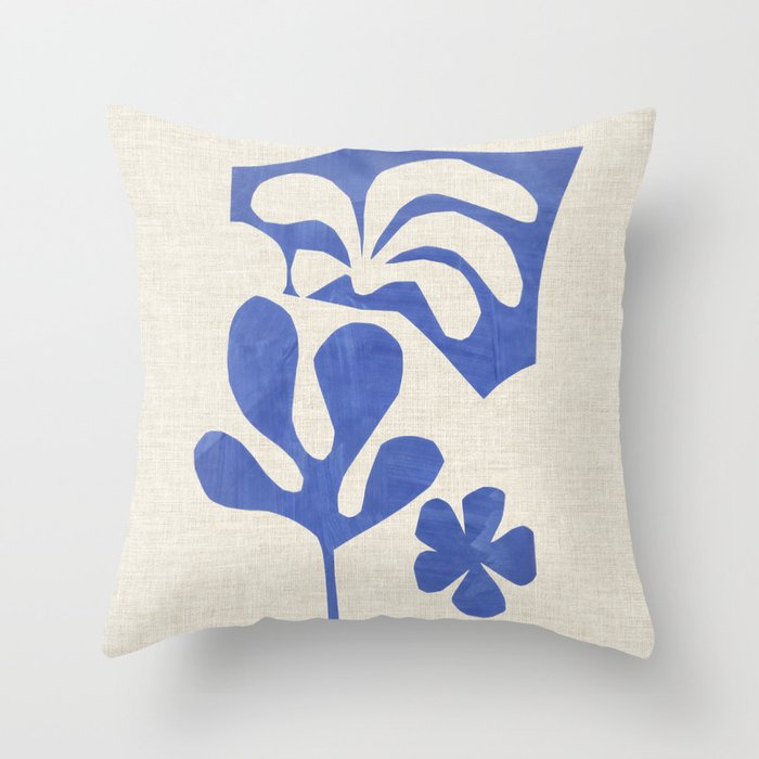 Periwinkle Bloom  Throw Pillow Gallery Image 6
