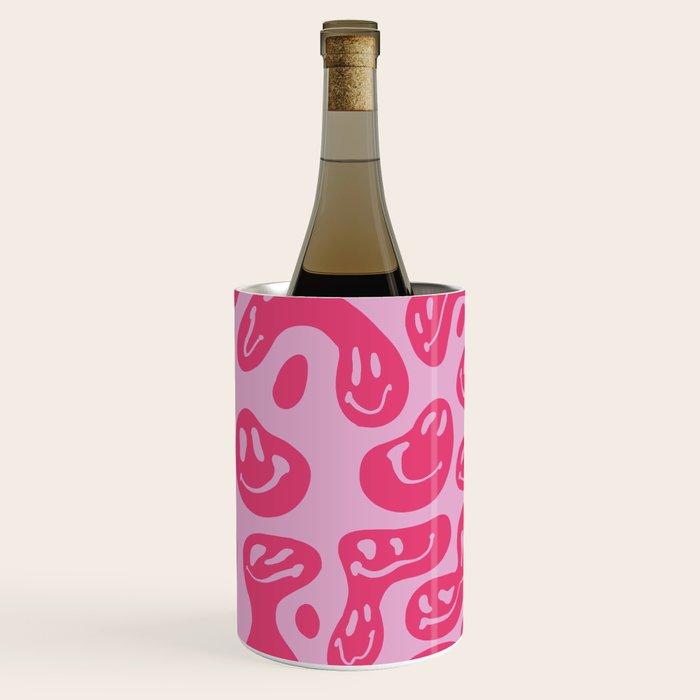 Hot Pink Dripping Smiley Wine Chiller Gallery Image 3