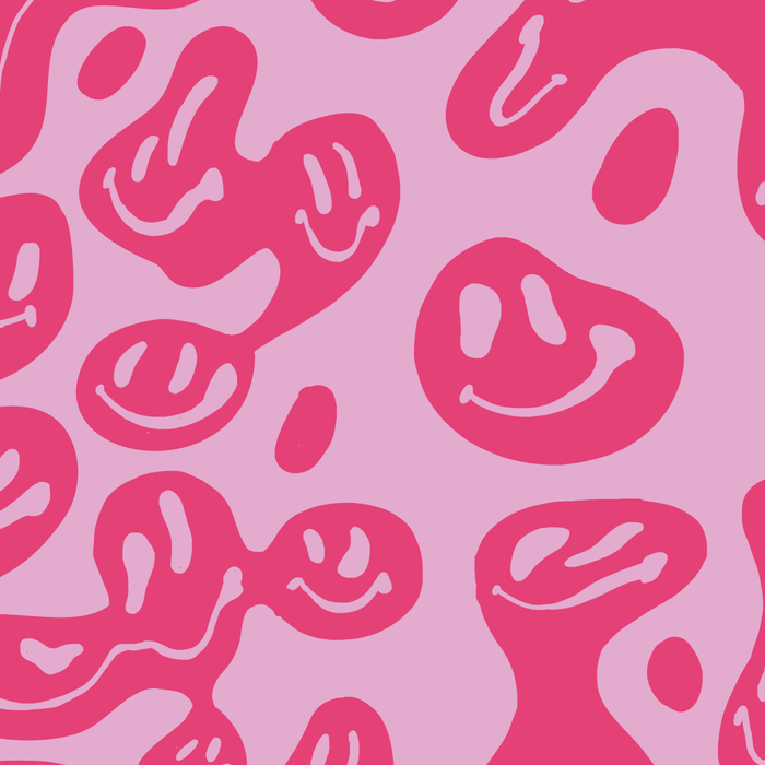 Hot Pink Dripping Smiley Coffee Mug Gallery Image 2