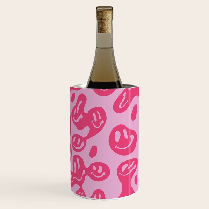 Hot Pink Dripping Smiley Wine Chiller Gallery Image 1