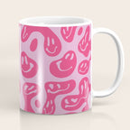 Hot Pink Dripping Smiley Coffee Mug Gallery Image 1