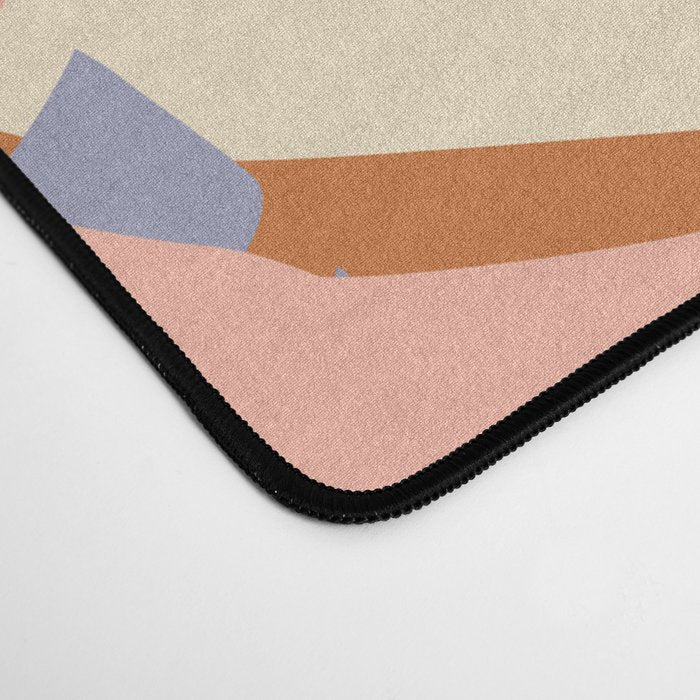 Color Block Monstera Pink + Lavender Desk Mat Gallery Image 4