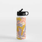 Color Block Monstera Pink + Lavender Water Bottle Gallery Image 1