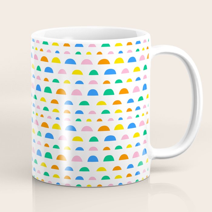 Colorful fun abstract pattern art Coffee Mug Gallery Image 1