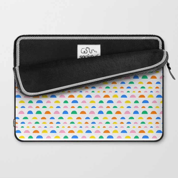 Colorful fun abstract pattern art Laptop Sleeve Gallery Image 2
