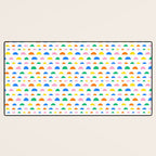 Colorful fun abstract pattern art Desk Mat Gallery Image 3