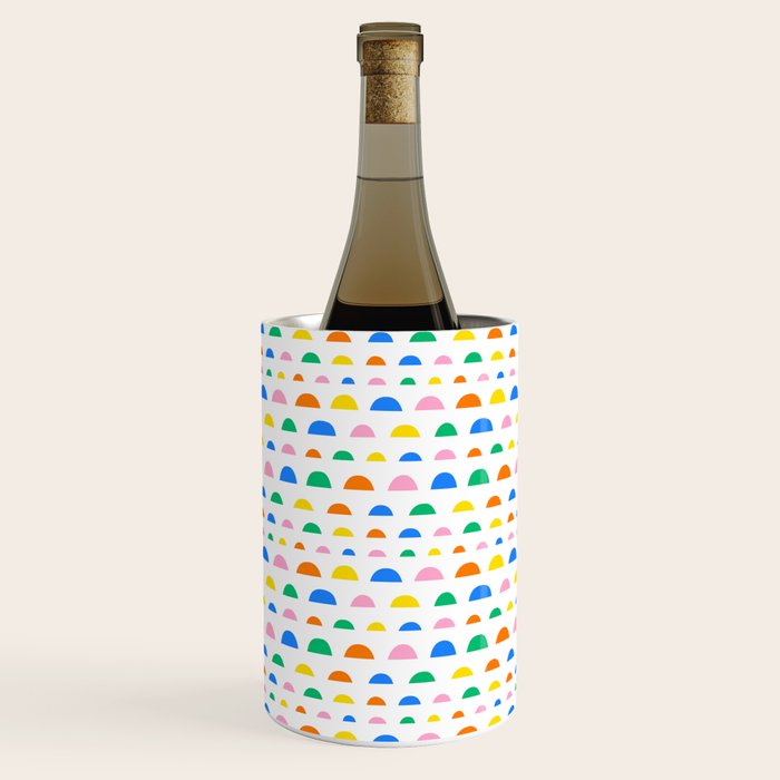 Colorful fun abstract pattern art Wine Chiller Gallery Image 1