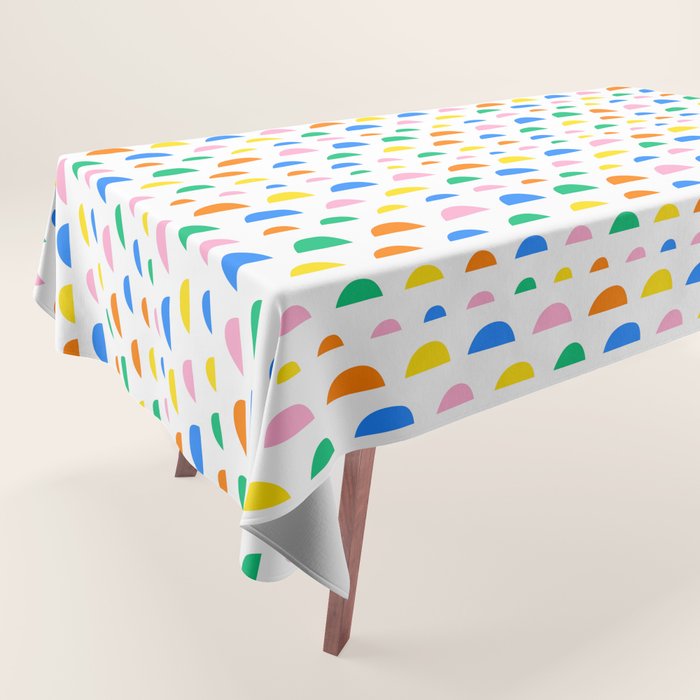 Colorful fun abstract pattern art Tablecloth Gallery Image 1