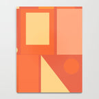 Mid Century Modern Modtastic Geometric Abstract Orange Yellow Notebook Gallery Image 4