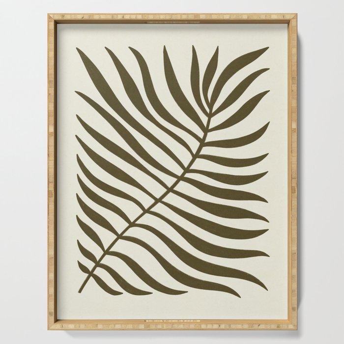 One Hundred-Leaved Plant #18 Serving Tray Gallery Image 1