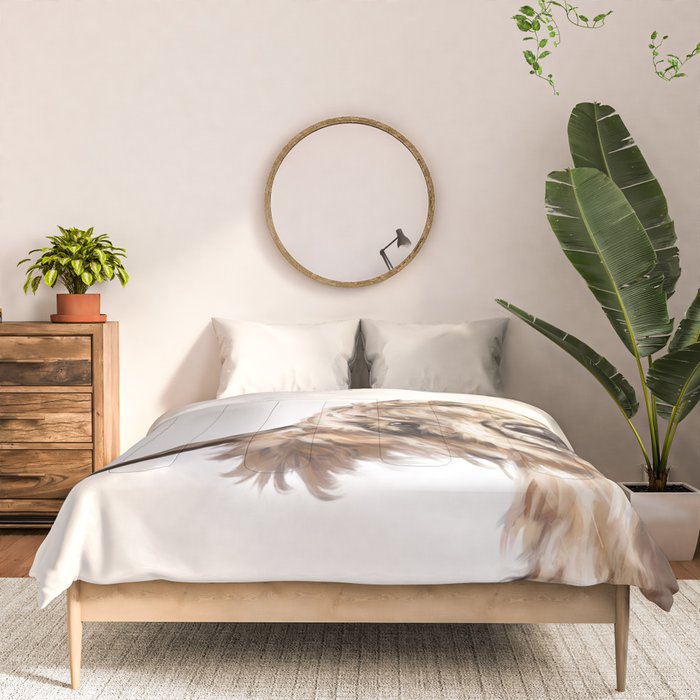 Sneaky Highland Cow Comforter Gallery Image 3