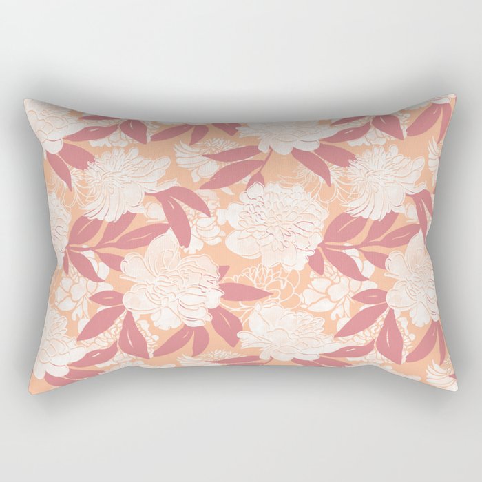 Modern floral blooms PF2 Rectangular Pillow Gallery Image 2