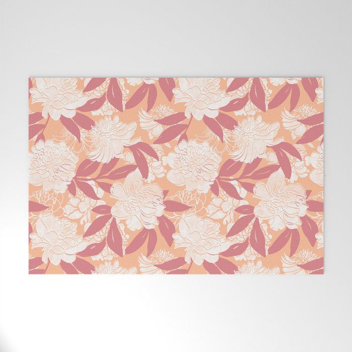 Modern floral blooms PF2 Welcome Mat Gallery Image 1