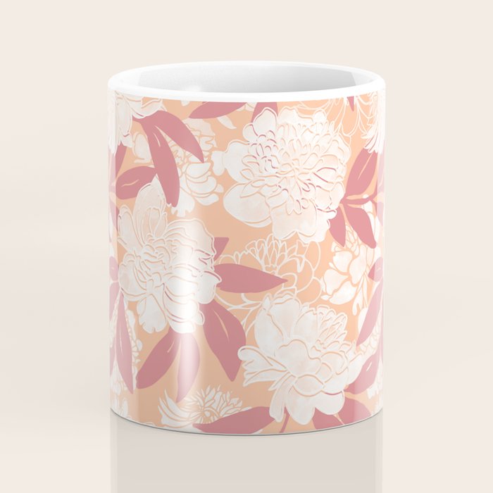 Modern floral blooms PF2 Coffee Mug Gallery Image 4