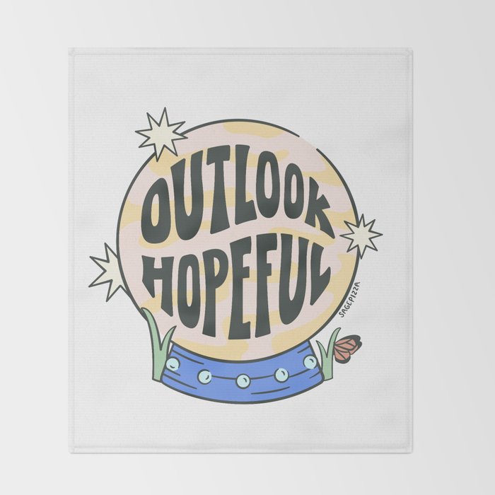 OUTLOOK HOPEFUL Throw Blanket Gallery Image 2