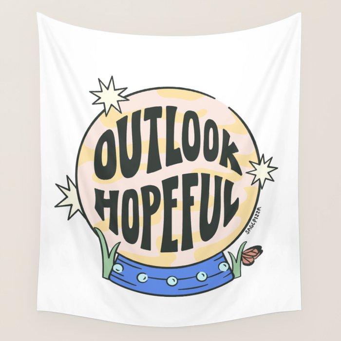 OUTLOOK HOPEFUL Wall Tapestry Gallery Image 1