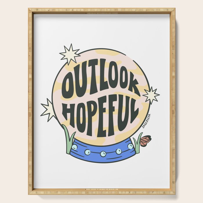 OUTLOOK HOPEFUL Serving Tray Gallery Image 1