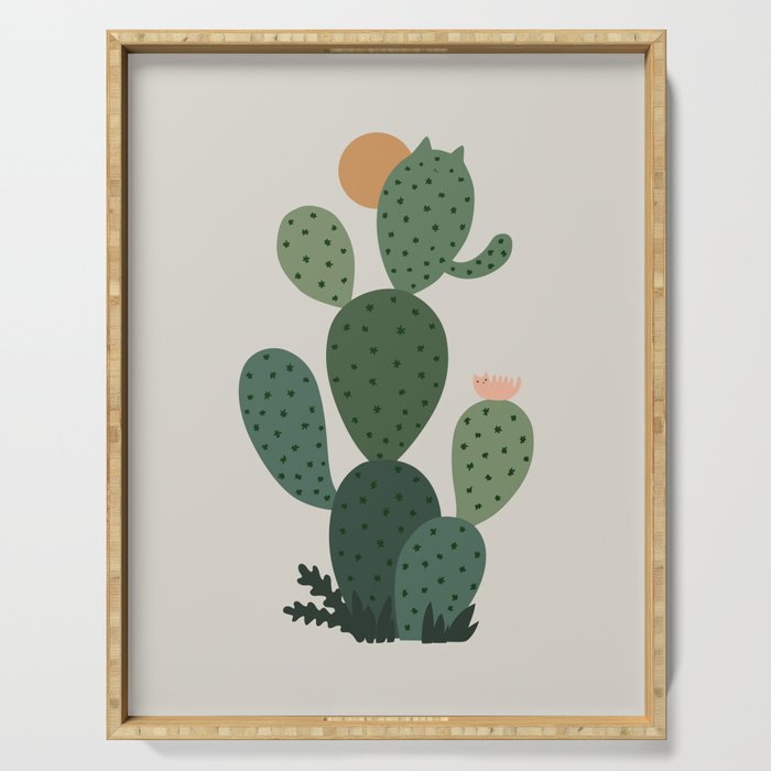 Cat Plants: Cat-tus Serving Tray Gallery Image 1