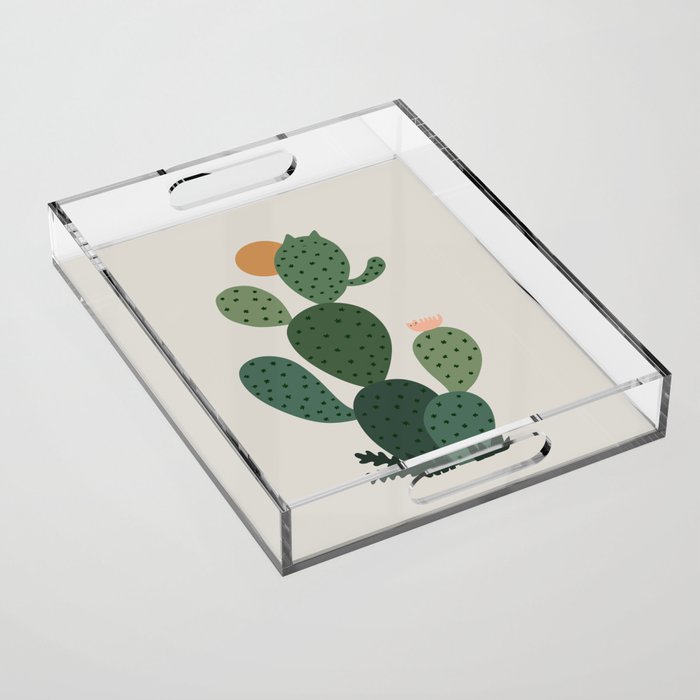 Cat Plants: Cat-tus Acrylic Tray Gallery Image 1