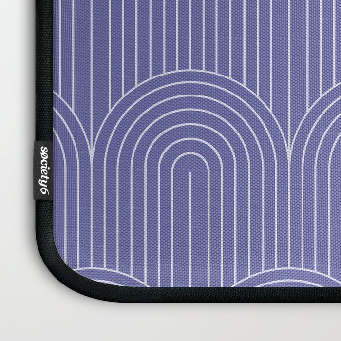 Art Deco Arch Pattern XXI Very Peri Laptop Sleeve Gallery Image 3