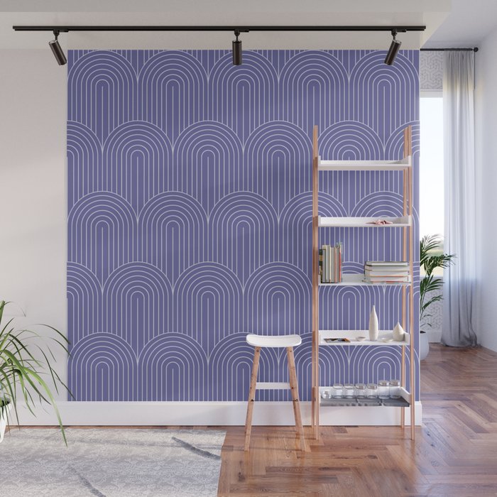 Art Deco Arch Pattern XXI Very Peri Wall Mural Gallery Image 1