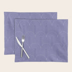 Art Deco Arch Pattern XXI Very Peri Placemat Gallery Image 1