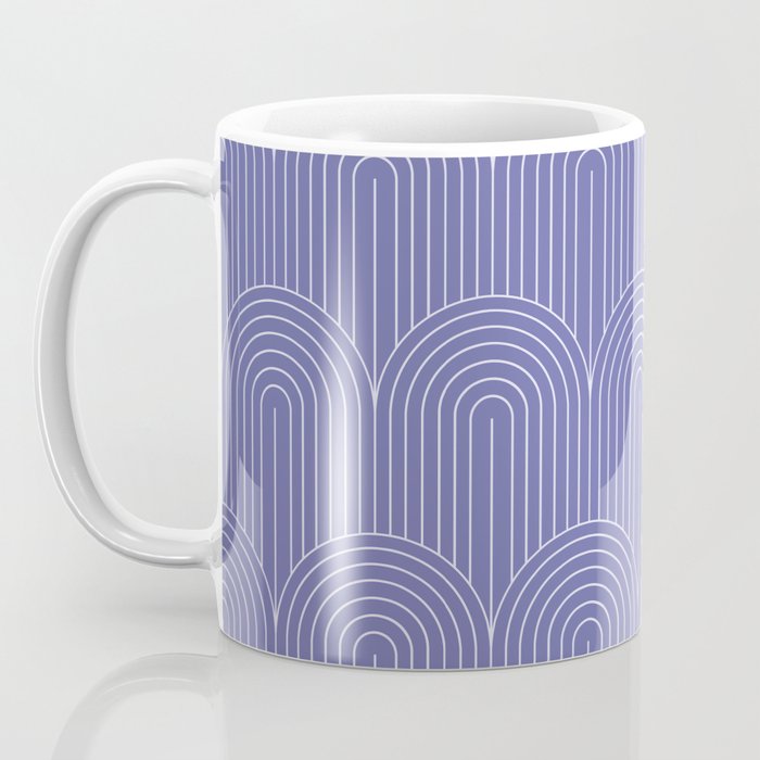 Art Deco Arch Pattern XXI Very Peri Coffee Mug Gallery Image 3
