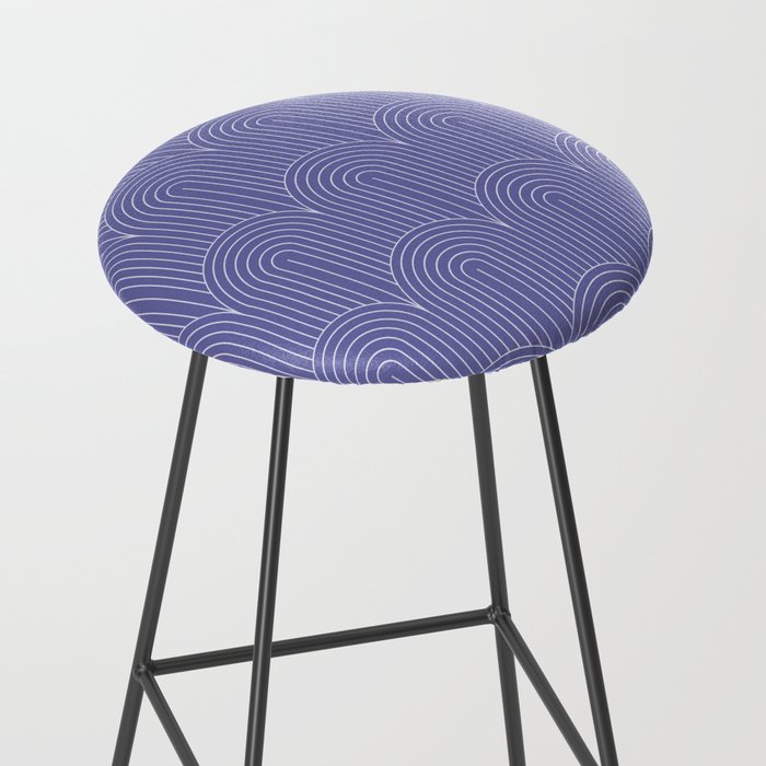 Art Deco Arch Pattern XXI Very Peri Stool Gallery Image 2
